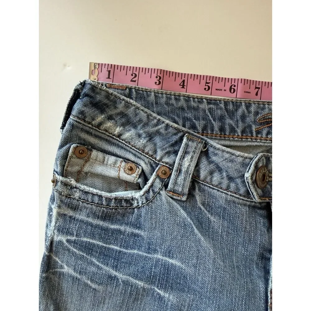 Vtg Silver Jeans Tuesday Y2K Low Rise Flare Leg Bootcut Western Stretch Size 29